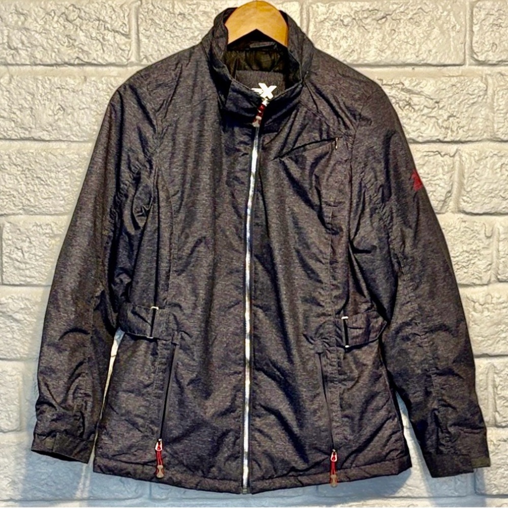 ZEROXPOSUR Puffer Gray Zipper Jacket Size Medium